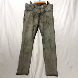 SCOTCH & SODA Ralston Jeans Men's W33/L32  Dirty Washed Grey Button Fly Stretch